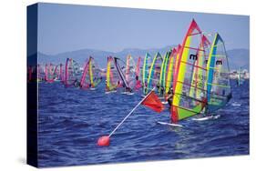 Surf Regatta Start Line-null-Stretched Canvas