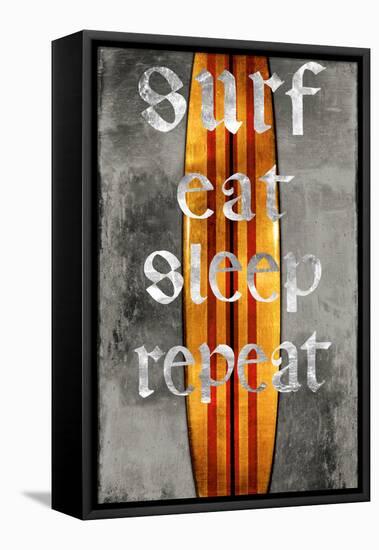 Surf Repeat-Charlie Carter-Framed Stretched Canvas