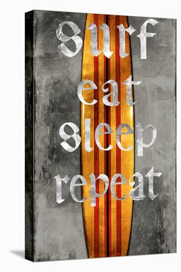 Surf Repeat-Charlie Carter-Stretched Canvas