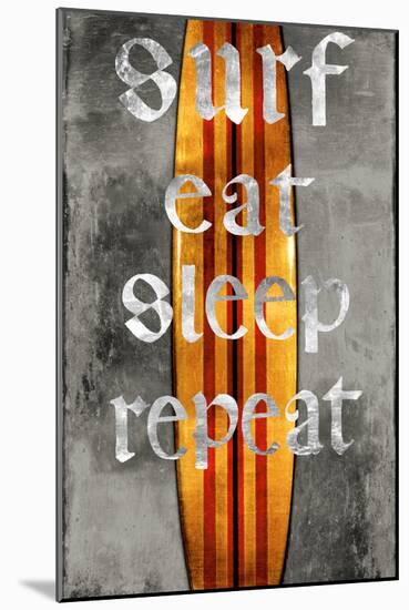 Surf Repeat-Charlie Carter-Mounted Art Print