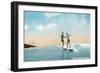 Surf Riders, Hawaii-null-Framed Art Print