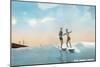 Surf Riders, Hawaii-null-Mounted Art Print