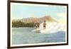Surf Riders, Waikiki, Hawaii-null-Framed Art Print