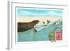 Surf Riding at Waikiki, Hawaii-null-Framed Art Print