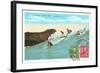 Surf Riding at Waikiki, Hawaii-null-Framed Art Print