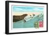 Surf Riding at Waikiki, Hawaii-null-Framed Art Print