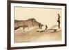 Surf Riding, Hawaii, Photo-null-Framed Premium Giclee Print