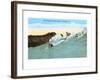 Surf Riding, Waikiki, Hawaii-null-Framed Art Print