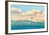 Surf Riding, Waikiki, Hawaii-null-Framed Art Print