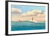 Surf Riding, Waikiki, Hawaii-null-Framed Art Print