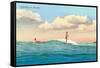 Surf Riding, Waikiki, Hawaii-null-Framed Stretched Canvas