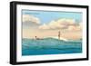 Surf Riding, Waikiki, Hawaii-null-Framed Art Print