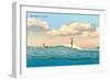 Surf Riding, Waikiki, Hawaii-null-Framed Art Print