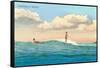 Surf Riding, Waikiki, Hawaii-null-Framed Stretched Canvas