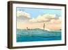 Surf Riding-null-Framed Art Print