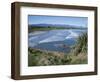 Surf Rolling onto Deserted Beaches, Greymouth, Westland, West Coast, South Island, New Zealand-D H Webster-Framed Photographic Print