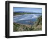 Surf Rolling onto Deserted Beaches, Greymouth, Westland, West Coast, South Island, New Zealand-D H Webster-Framed Photographic Print