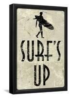 Surf's Up Distressed-null-Framed Poster