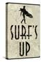 Surf's Up Distressed-null-Stretched Canvas