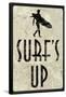 Surf's Up Distressed-null-Framed Poster