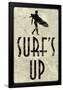 Surf's Up Distressed-null-Framed Poster