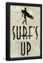 Surf's Up Distressed-null-Framed Poster