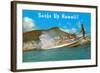 Surf's Up Hawaii, Diamond Head-null-Framed Art Print