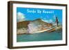 Surf's Up Hawaii, Diamond Head-null-Framed Art Print