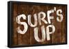 Surf's Up Wood-Style-null-Framed Poster
