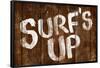 Surf's Up Wood-Style-null-Framed Poster