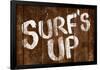 Surf's Up Wood-Style-null-Framed Poster