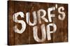 Surf's Up Wood-Style-null-Stretched Canvas