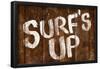 Surf's Up Wood-Style-null-Framed Poster