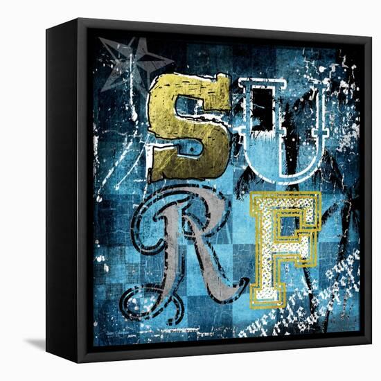 Surf's Up-Joan Coleman-Framed Stretched Canvas