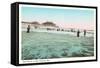 Surf Scene, Old Orchard, Maine-null-Framed Stretched Canvas