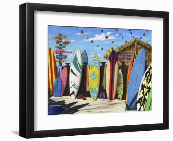 Surf Shack-Scott Westmoreland-Framed Art Print