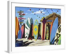 Surf Shack-Scott Westmoreland-Framed Art Print