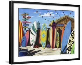 Surf Shack-Scott Westmoreland-Framed Art Print