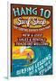 Surf Shop - Vintage Sign-Lantern Press-Framed Art Print