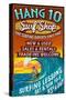 Surf Shop - Vintage Sign-Lantern Press-Stretched Canvas