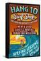 Surf Shop - Vintage Sign-Lantern Press-Framed Stretched Canvas