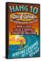 Surf Shop - Vintage Sign-Lantern Press-Framed Stretched Canvas