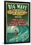 Surf Shop - Vintage Sign-Lantern Press-Framed Art Print