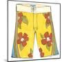 Surf Shorts (CI) IV-Jennifer Goldberger-Mounted Art Print