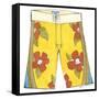 Surf Shorts (CI) IV-Jennifer Goldberger-Framed Stretched Canvas