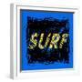 Surf Typography, T-Shirt Graphics, Vectors.-lakoka-Framed Art Print