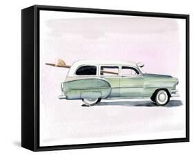 Surf Wagon III-Jennifer Parker-Framed Stretched Canvas