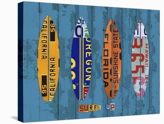 Surf-Design Turnpike-Stretched Canvas