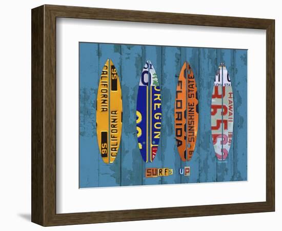 Surf-Design Turnpike-Framed Giclee Print