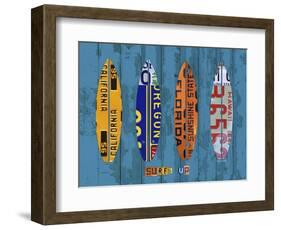 Surf-Design Turnpike-Framed Giclee Print